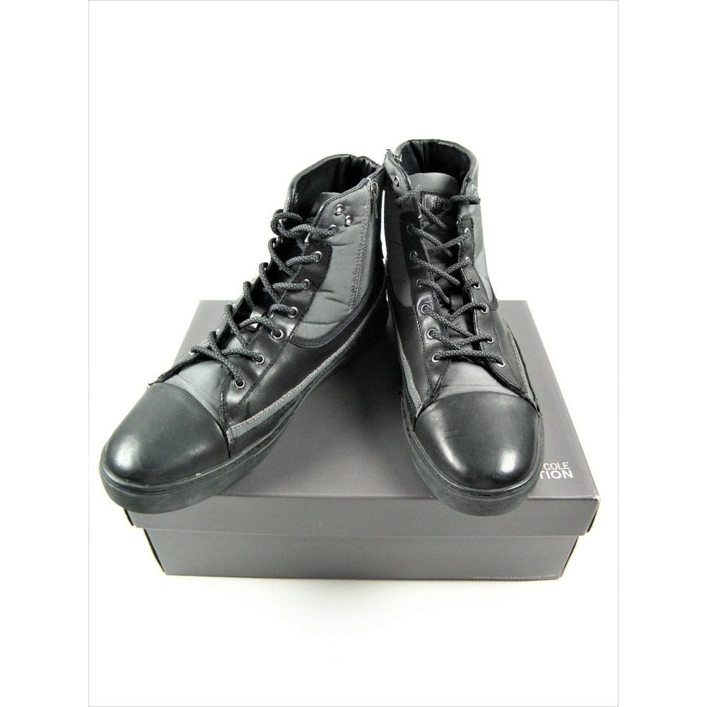 SNEAKERS Kenneth Cole Reaction Half Leather Hi Top Casual Mens Shoe Size 10.5